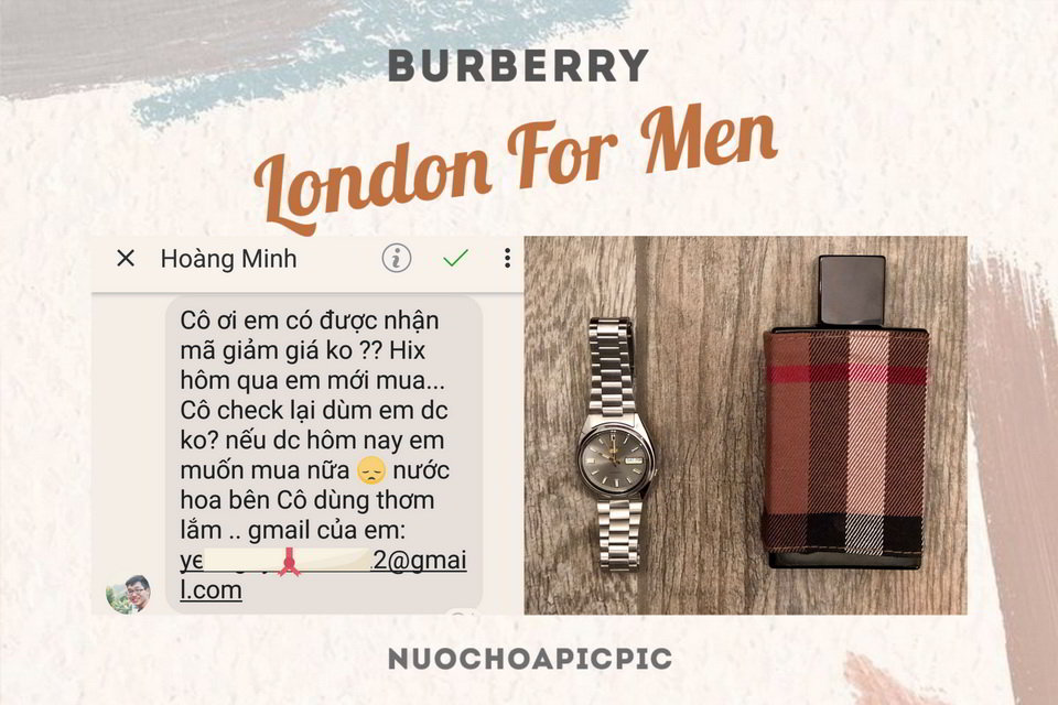 Burberry For Men Edt - Nuoc Hoa Pic Pic