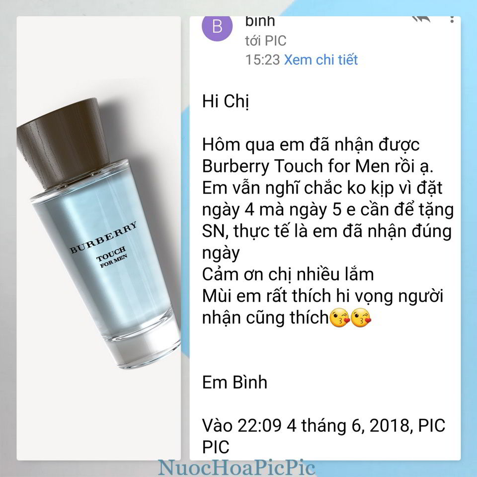 Burberry Touch For Men - Nuoc Hoa Pic Pic