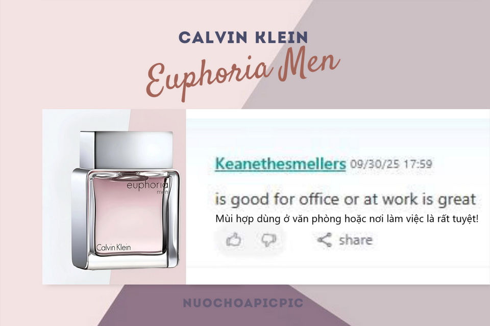 Ck Euphoria Men Edt - Nuoc Hoa Pic Pic