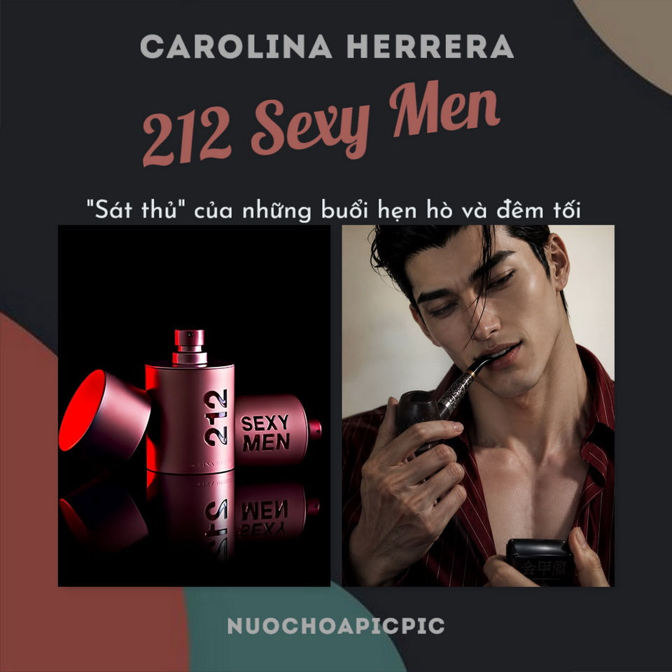 Carolina Herrera 212 Sexy Men Edt 50ml - Nuoc Hoa Pic Pic