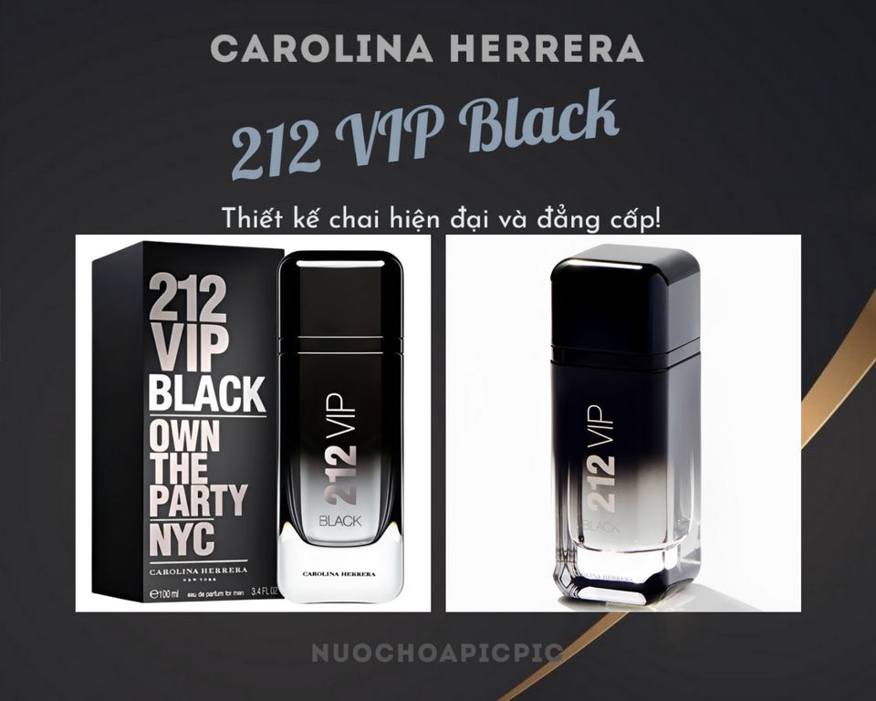 Carolina Herrera 212 VIP Black Men Edp 100ml - Nuoc Hoa Pic Pic
