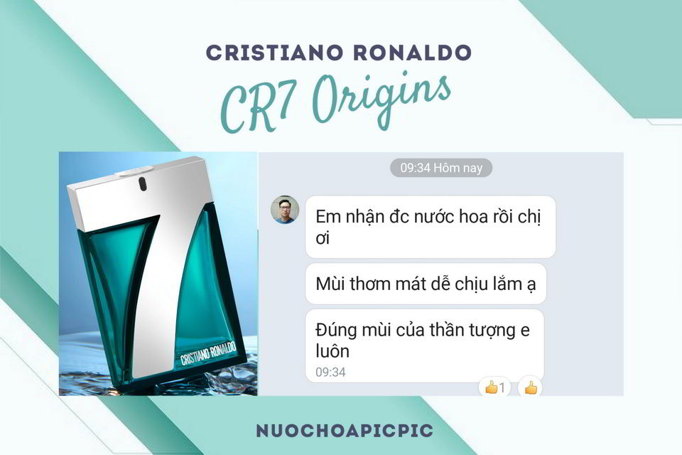 Cristiano Ronaldo Cr7 Origins Edt 100ml - Nuoc Hoa Pic Pic