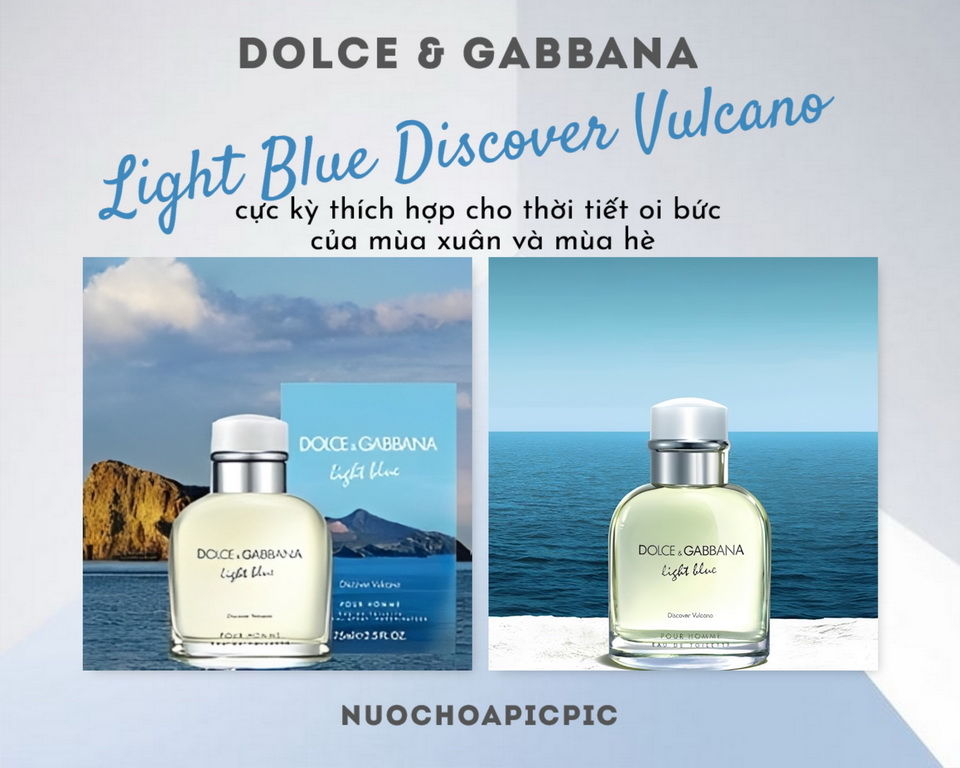 Dolce&Gabbana Light Blue Discover Vulcano Edt 75ml - Nuoc Hoa Pic Pic