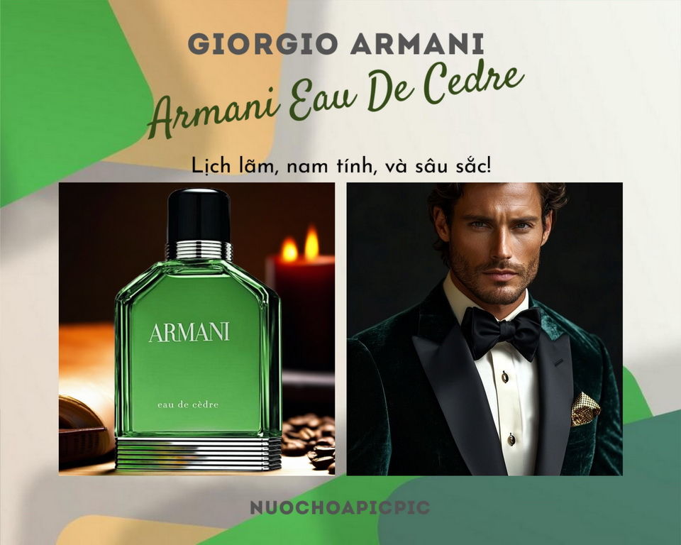 Giorgio Armani Eau De Cedre Edt 50ml - Nuoc Hoa Pic Pic