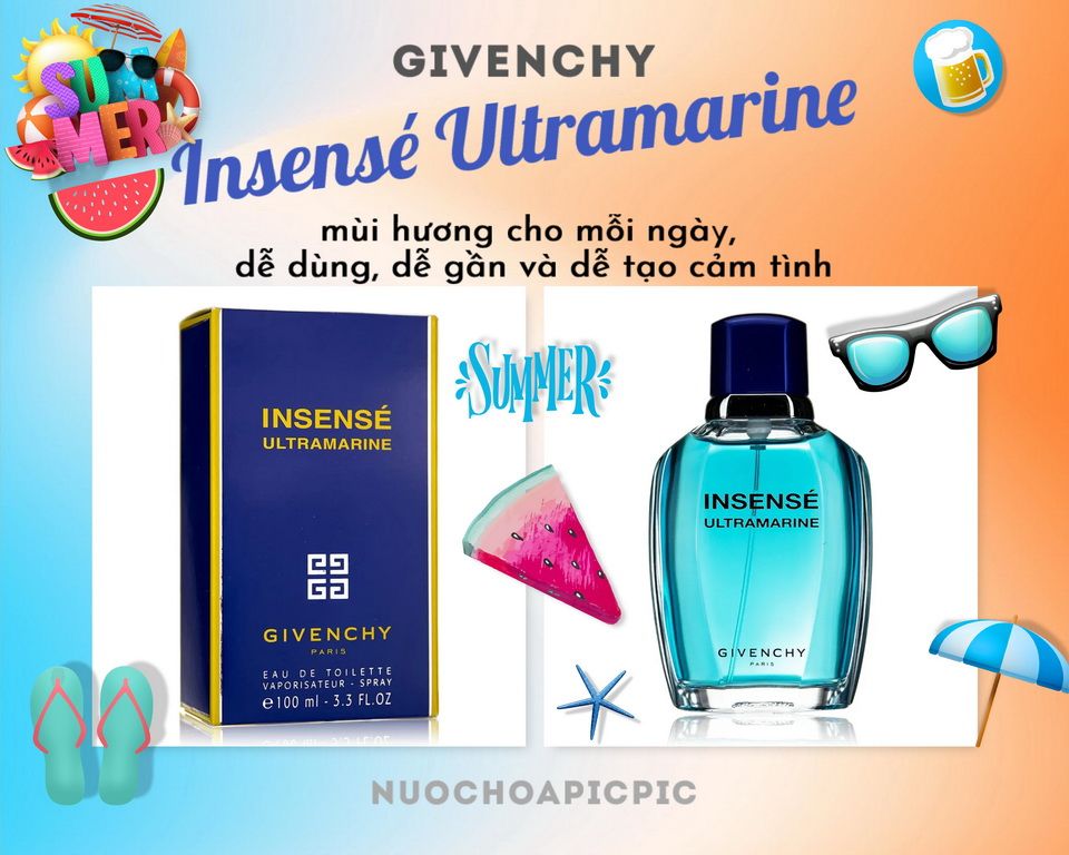 Givenchy Insense Ultramarine Edt 100ml - Nuoc Hoa Pic Pic