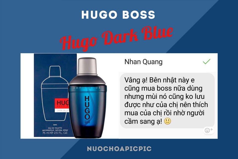 Hugo Boss Hugo Dark Blue Edt 75ml - Nuoc Hoa Pic Pic