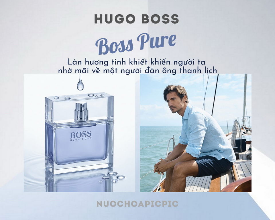 Hugo Boss Pure Edt 75ml - Nuoc Hoa Pic Pic