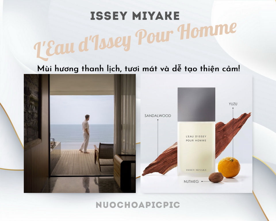 Issey Miyake L'Eau D' Issey Pour Homme Edt - Nuoc Hoa Pic Pic