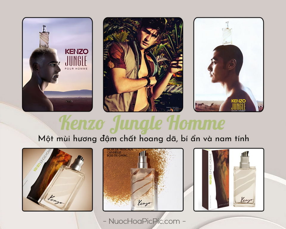 Kenzo Jungle Homme Edt 100ml - Nuoc Hoa Pic Pic