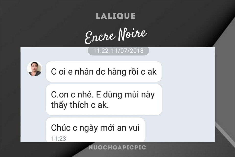 Lalique Encre Noire Edt 100ml - Nuoc Hoa Pic Pic