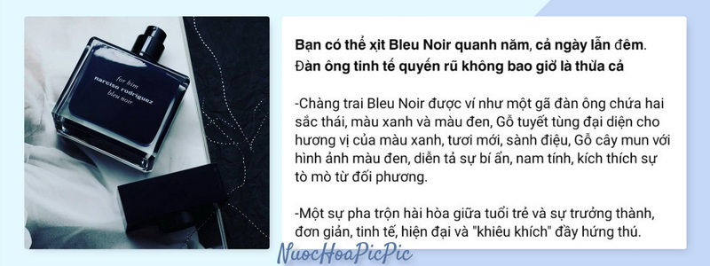 Narciso Rodriguez Bleu Noir Edt - Nuoc Hoa Pic Pic
