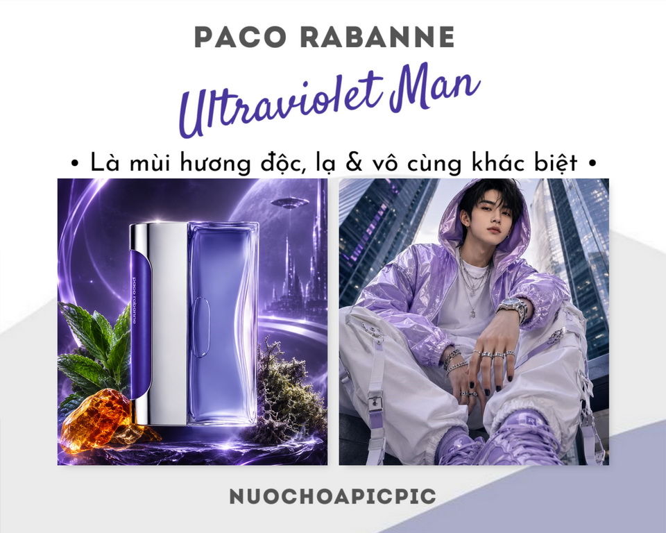 Paco Rabanne Ultraviolet Man Edt 100ml - Nuoc Hoa Pic Pic