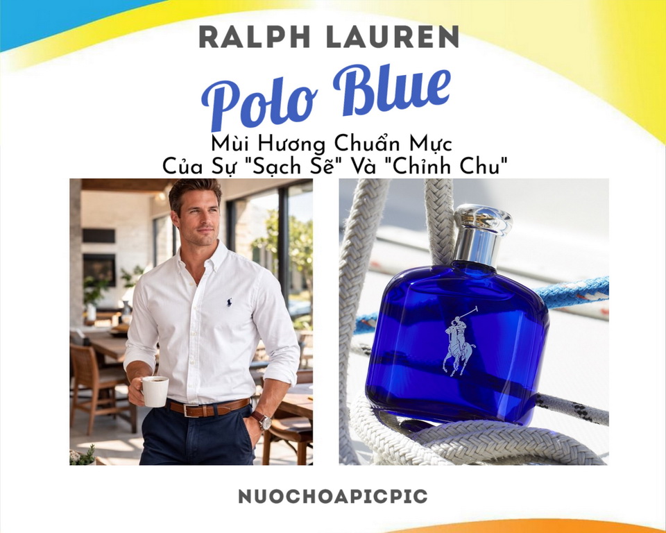 Ralph Lauren Polo Blue Edt - Nuoc Hoa Pic Pic
