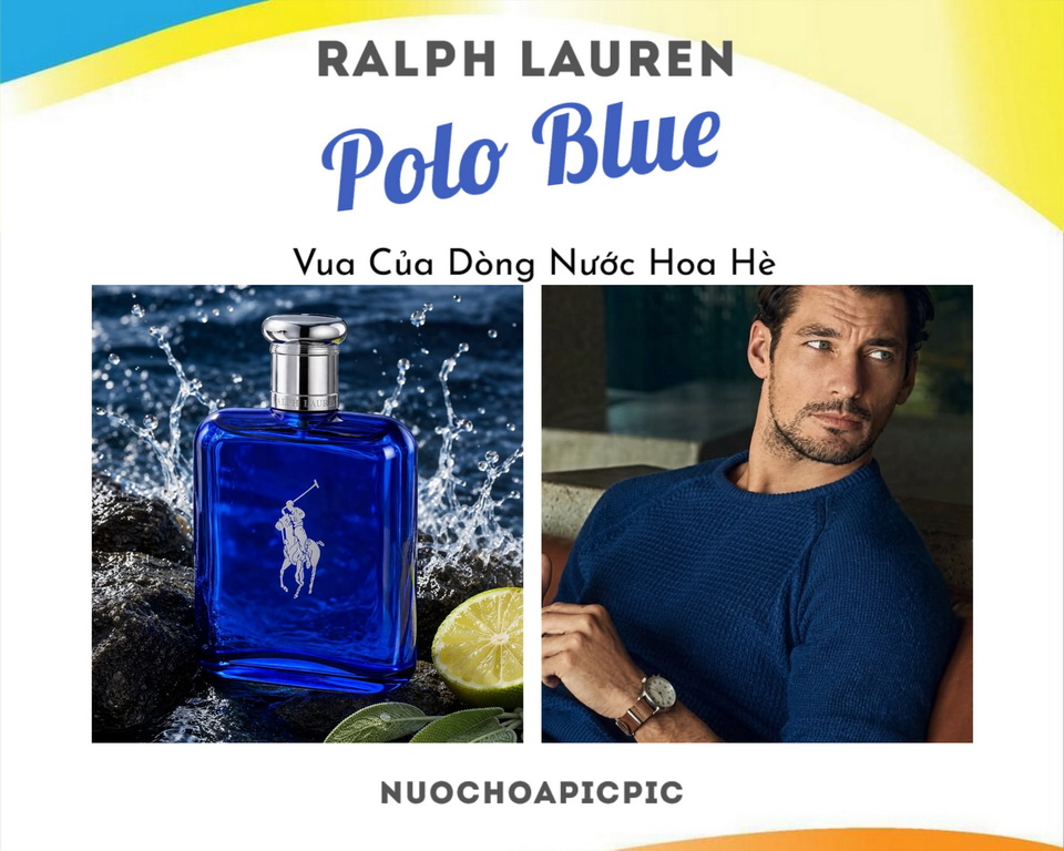 Ralph Lauren Polo Blue Edt - Nuoc Hoa Pic Pic