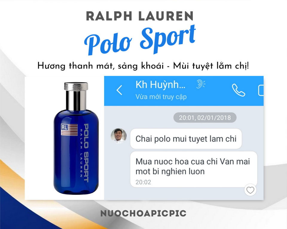 Ralph Lauren Polo Sport Edt 125ml - Nuoc Hoa Pic Pic