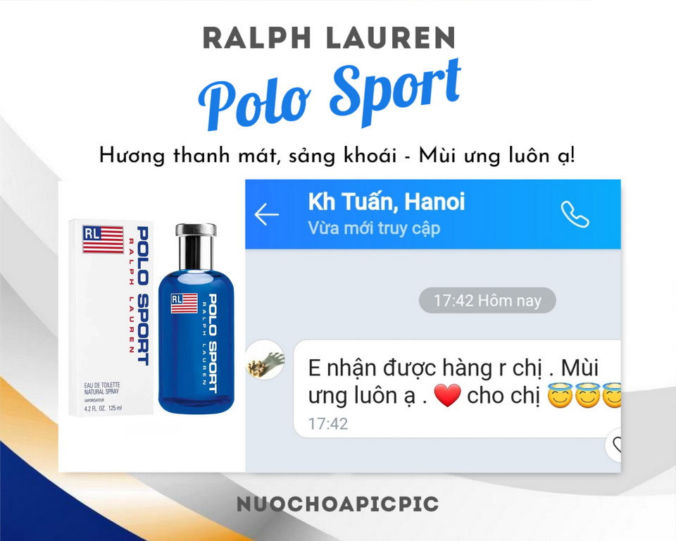 Ralph Lauren Polo Sport Edt 125ml - Nuoc Hoa Pic Pic
