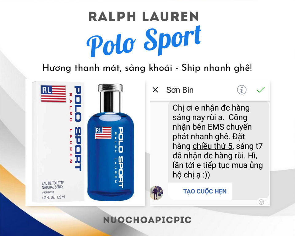 Ralph Lauren Polo Sport Edt 125ml - Nuoc Hoa Pic Pic