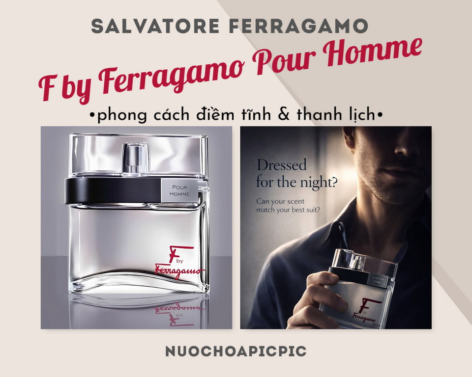 Salvatore Ferragamo F Pour Homme Edt 100ml - Nuoc Hoa Pic Pic
