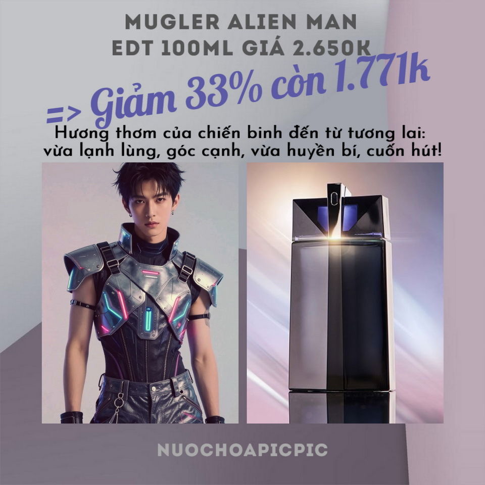 Thierry Mugler Alien Man Edt 100ml - Nuoc Hoa Pic Pic