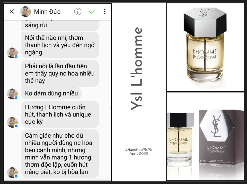 YSL Lhomme Edt 100ml - Nuoc Hoa Pic Pic