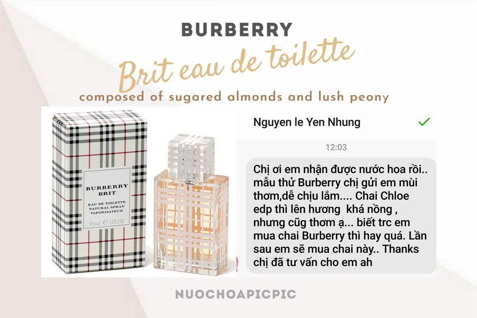 Burberry Brit Eau de toilette - Nuoc Hoa Pic Pic