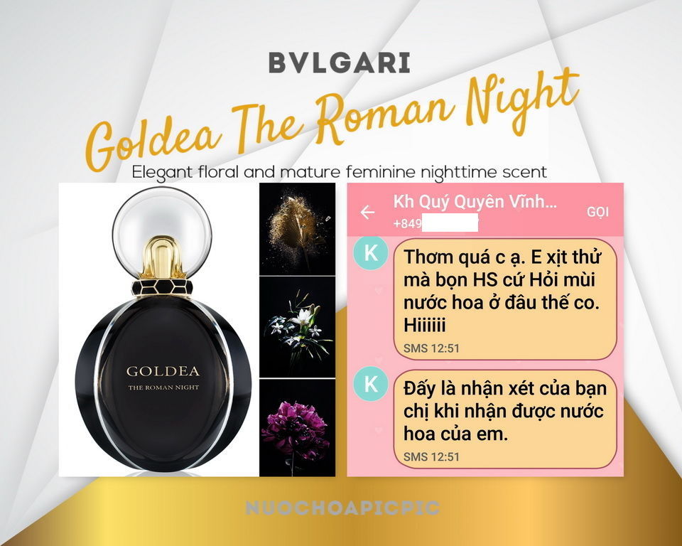 Bvlgari Goldea The Roman Night Edp 75ml - Nuoc Hoa Pic Pic