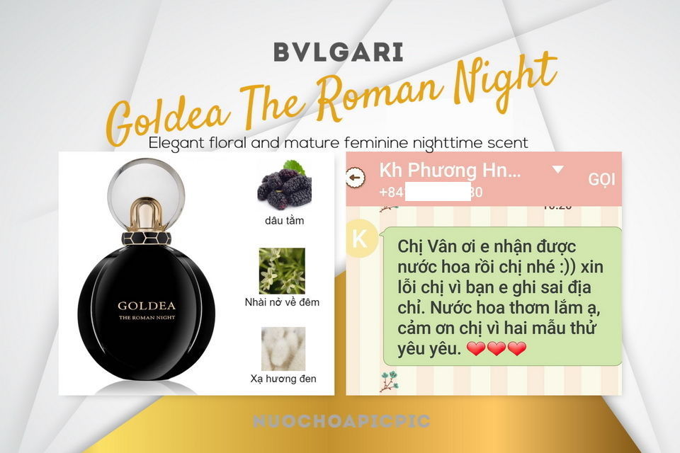 Bvlgari Goldea The Roman Night Edp 75ml - Nuoc Hoa Pic Pic