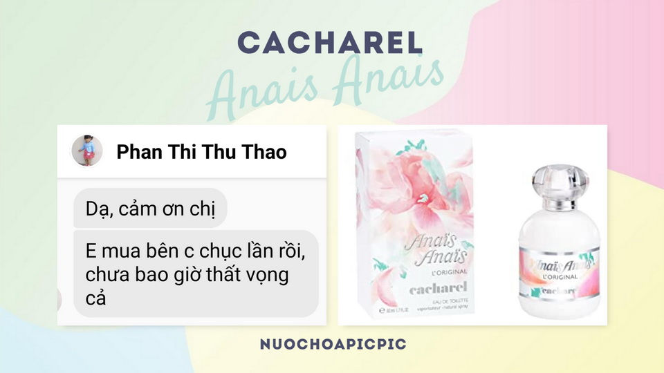 Cacharel Anais Anais L'Original Edt - Nuoc Hoa Pic Pic