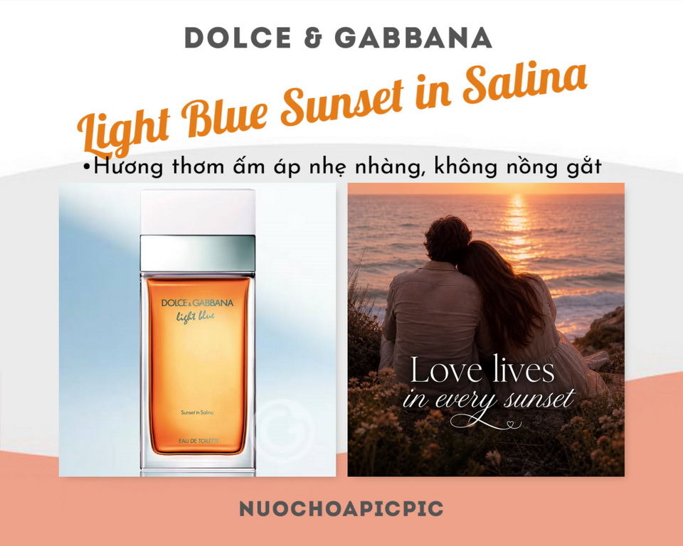 Dolce & Gabbana Light Blue Sunset in Salina Edt - Nuoc Hoa Pic Pic