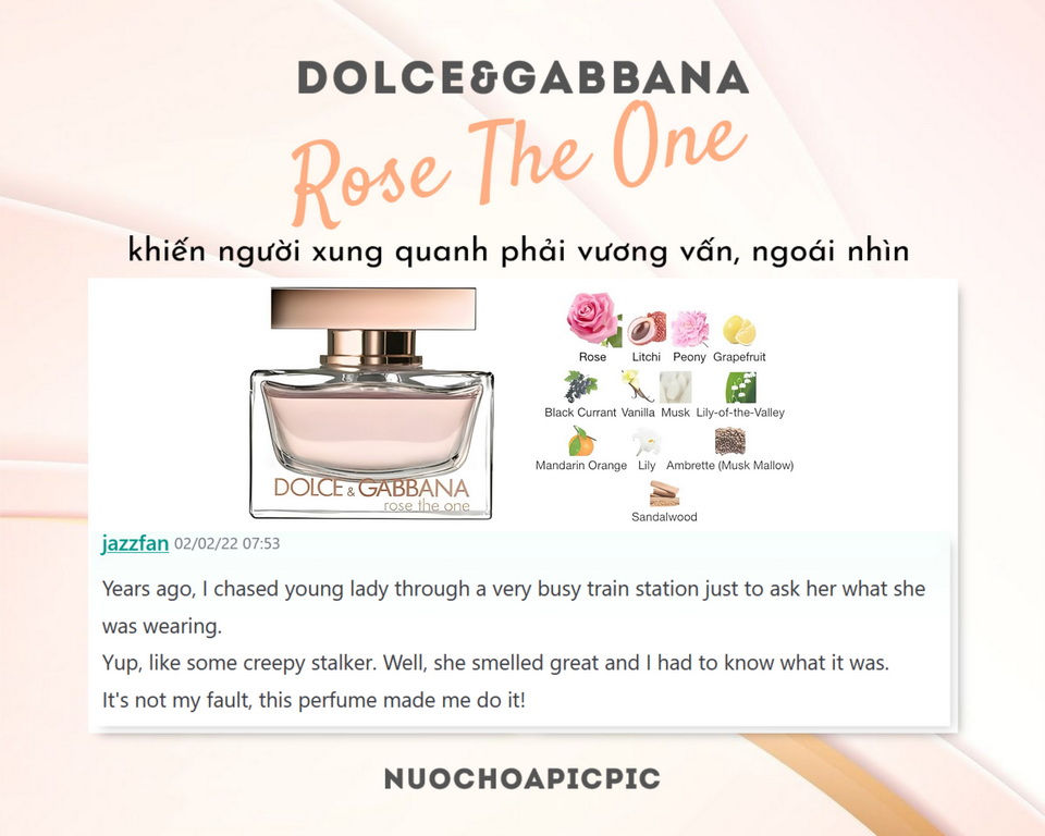 Dolce&Gabbana The One Rose Edp - Nuoc Hoa Pic Pic