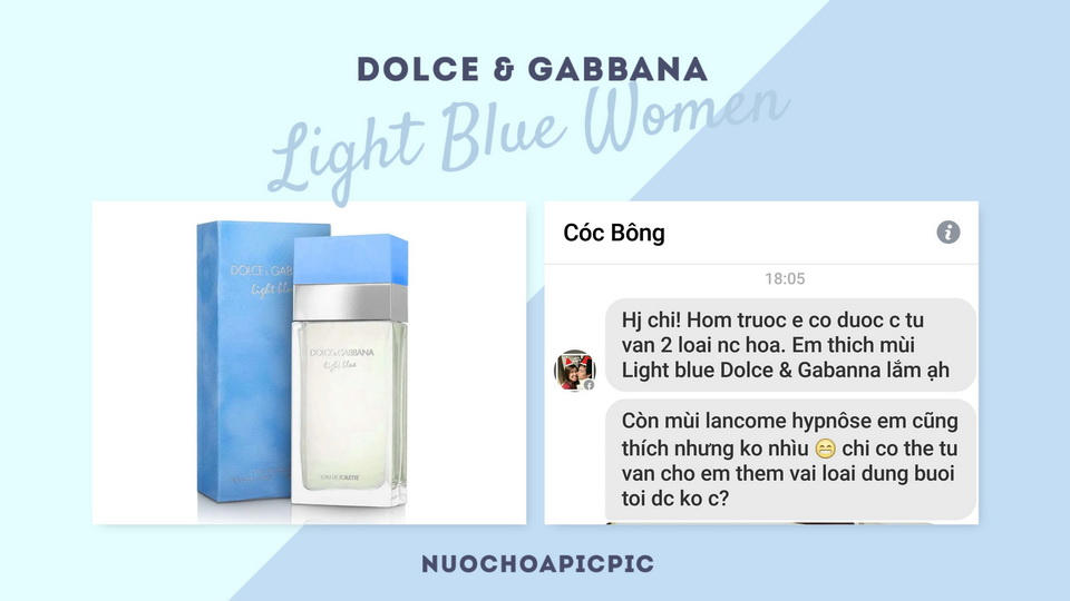 Light Blue Women Edt - Nuoc Hoa Pic Pic