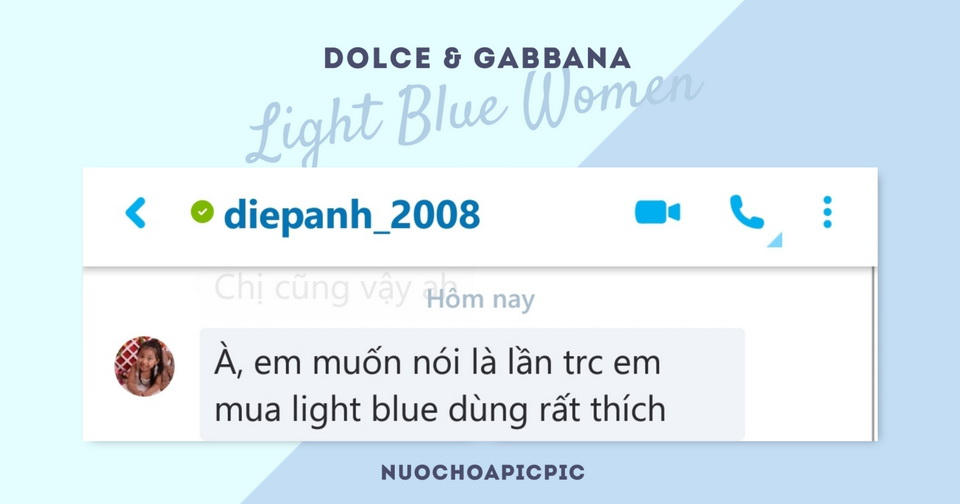 Light Blue Women Edt - Nuoc Hoa Pic Pic