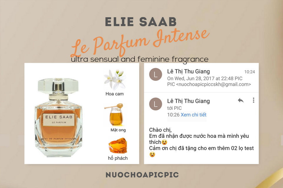 Elie Saab Le parfum Intense Edp 30ml - Nuoc Hoa Pic PicElie Saab Le parfum Intense Edp 30ml 