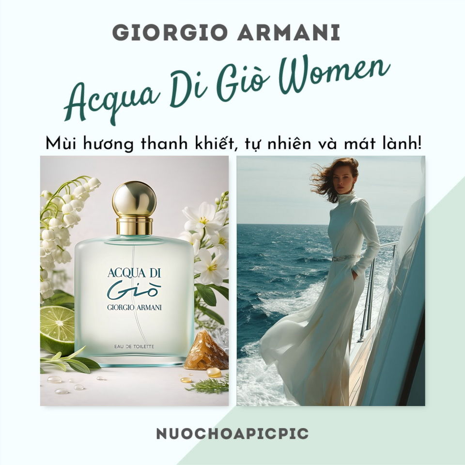 Giorgio Armani Acqua Di Gio Women Edt - Nuoc Hoa Pic Pic