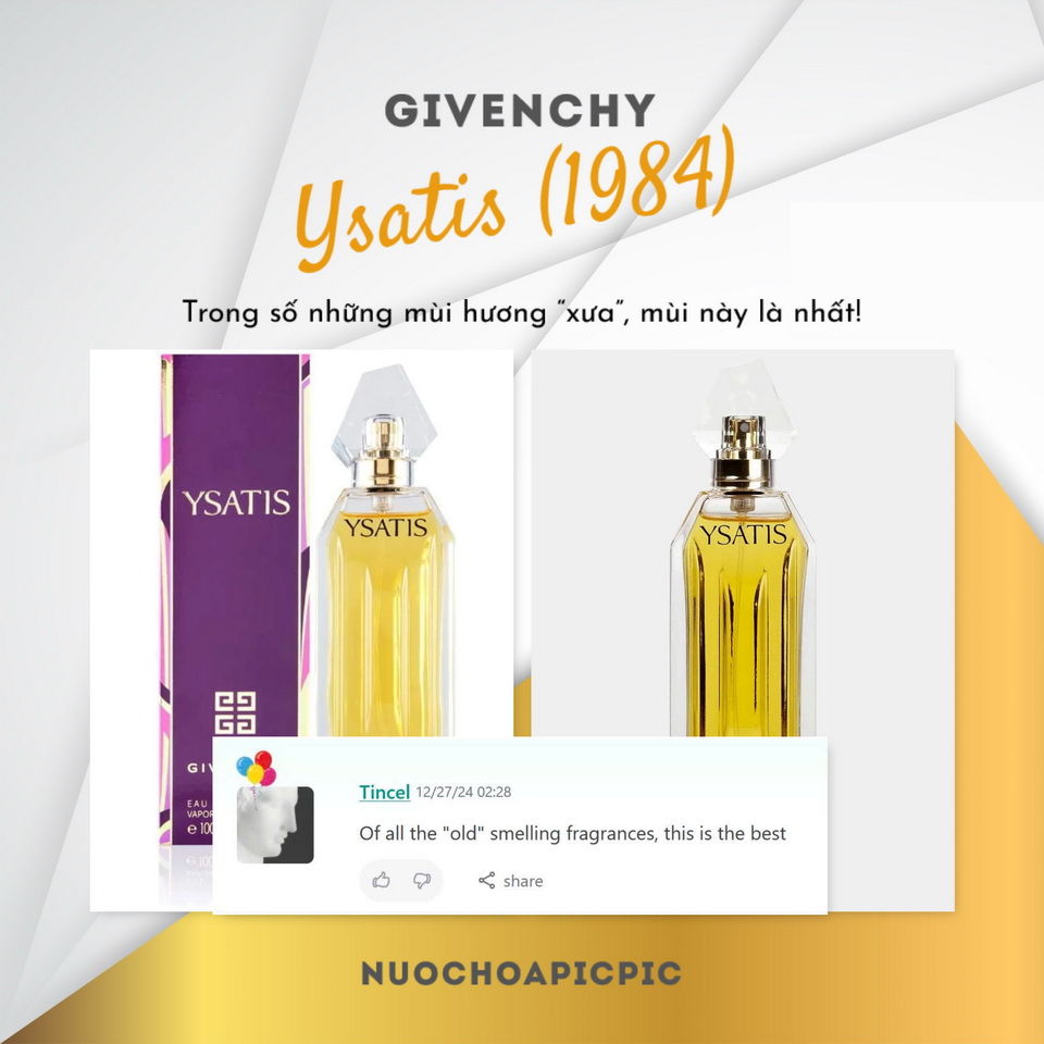 Givenchy Ysatis Edt 100ml - Nuoc Hoa Pic Pic