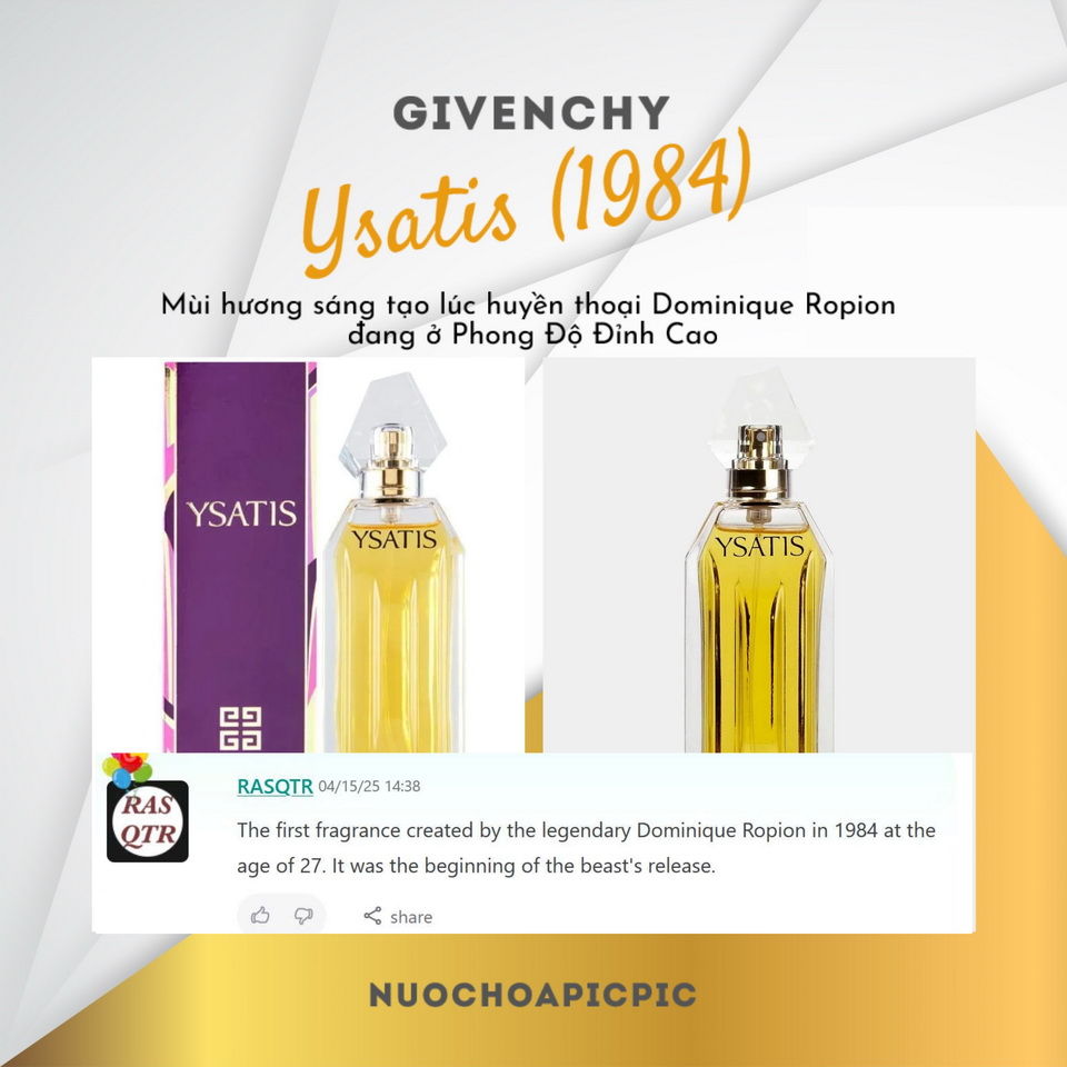Givenchy Ysatis Edt 100ml - Nuoc Hoa Pic Pic