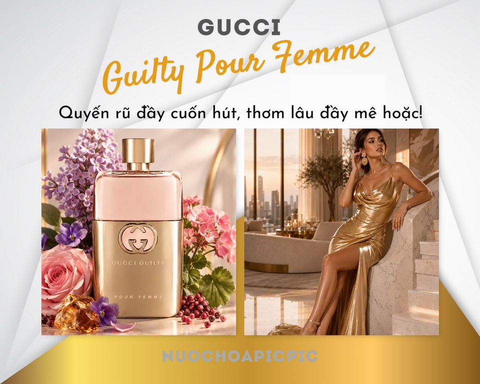 Gucci Guilty Pour Femme Edp 90ml - Nuoc Hoa Pic Pic