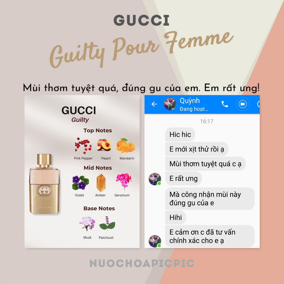 Gucci Guilty Pour Femme Edp 90ml - Nuoc Hoa Pic Pic