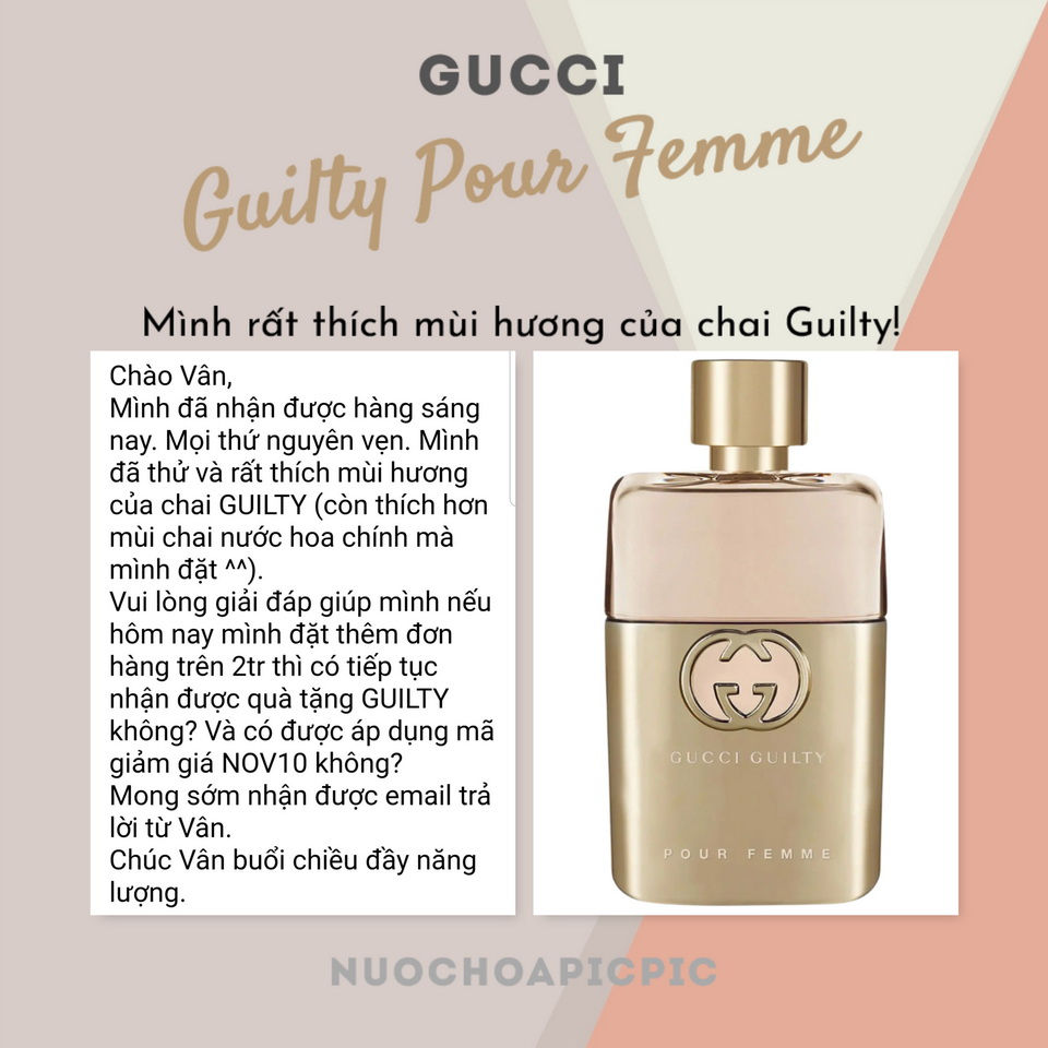 Gucci Guilty Pour Femme Edp 90ml - Nuoc Hoa Pic Pic
