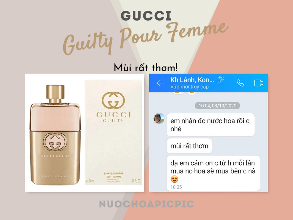 Gucci Guilty Pour Femme Edp 90ml - Nuoc Hoa Pic Pic