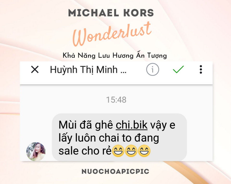 Michael Kors Wonderlust Edp 100ml - Nuoc Hoa Pic Pic