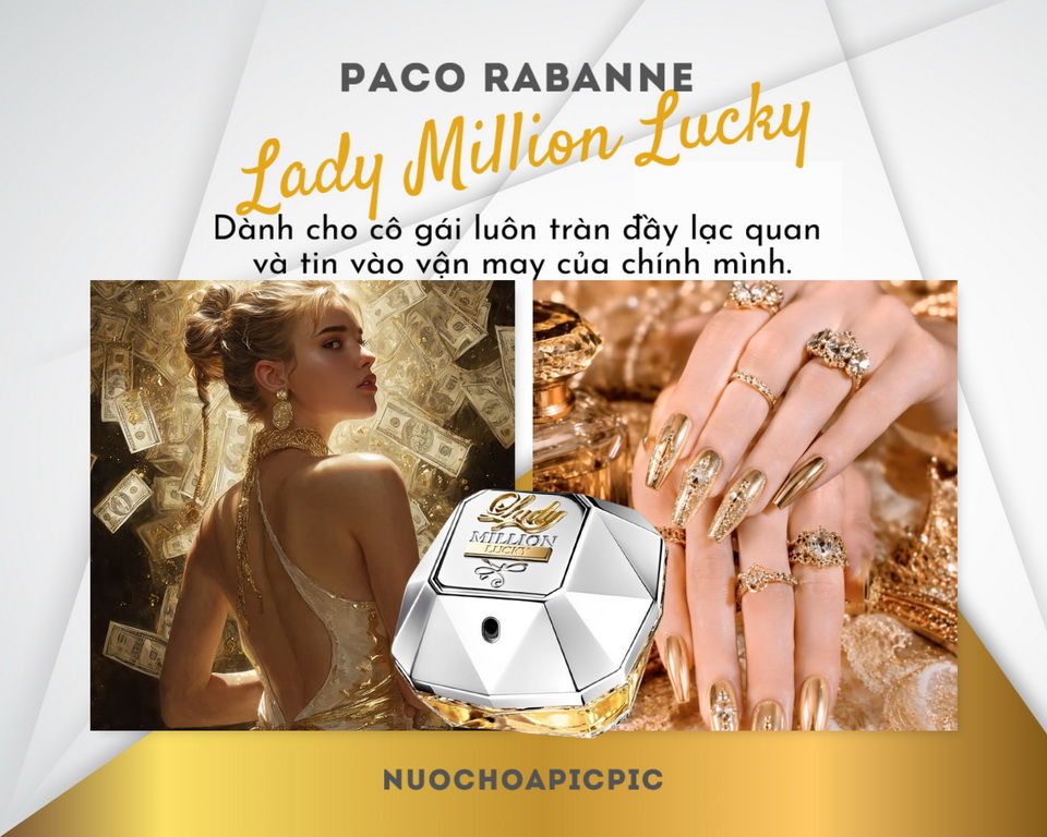 Paco Rabanne Lady Million Lucky Edp 80ml - Nuoc Hoa Pic Pic