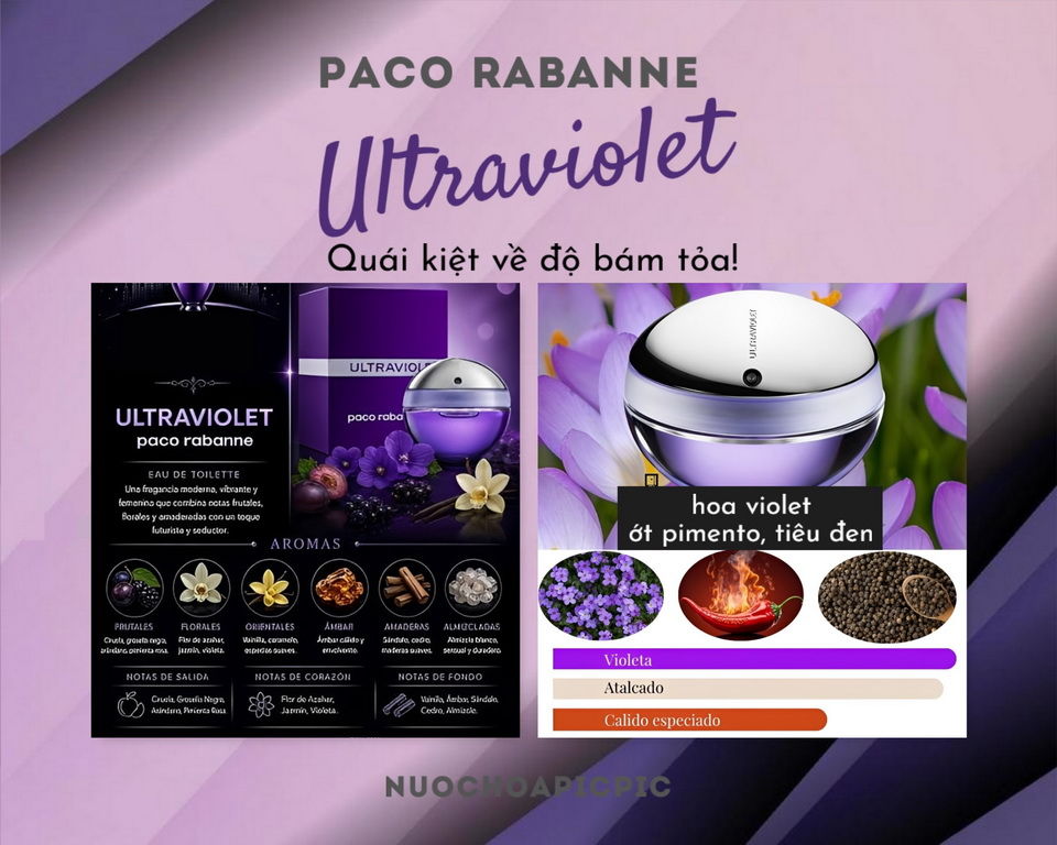 Paco Rabanne Ultraviolet Edp 80ml - Nuoc Hoa Pic Pic