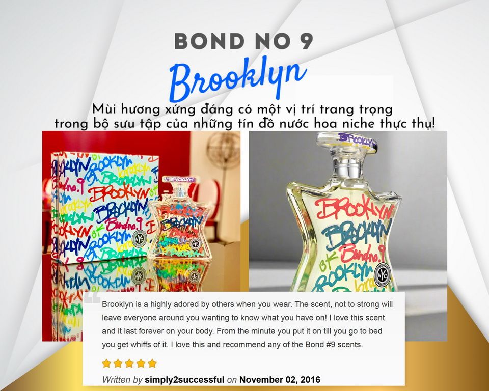 Bond No. 9 Brooklyn Eau De Parfum 100ml - Nuoc Hoa Pic Pic